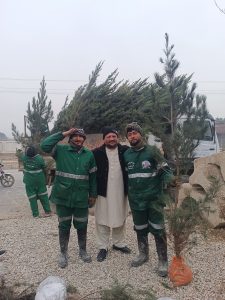 Planting trees in Mazar-e-Sharif